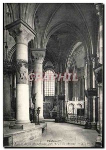 Postcard Old Vezelay Madeleine Church Choir Circumference