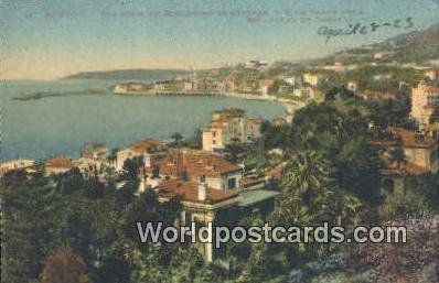 Boulevard de Garavan Menton, France, Carte, Unused 