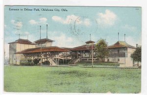 Delmar Park Entrance Oklahoma City OK 1910 postcard