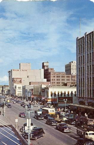 NE - Lincoln, O Street East from 10th Street, Early 1950's