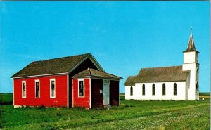 Milford, NE Nebraska  MT PLEASANT RURAL SCHOOL & LUTHERAN CHURCH  Postcard