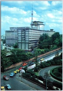 VINTAGE CONTINENTAL SIZE POSTCARD HOTEL OKURA PRIDE OF THE ORIENT TOKYO JAPAN