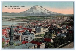 c1940s Mount Tacoma And Part Of City Of Tacoma Washington WA Unposted Postcard