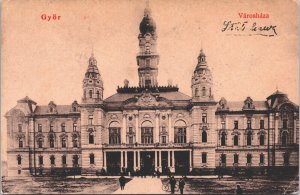 Hungary Györ Városháza Gyor Vintage Postcard 05.25