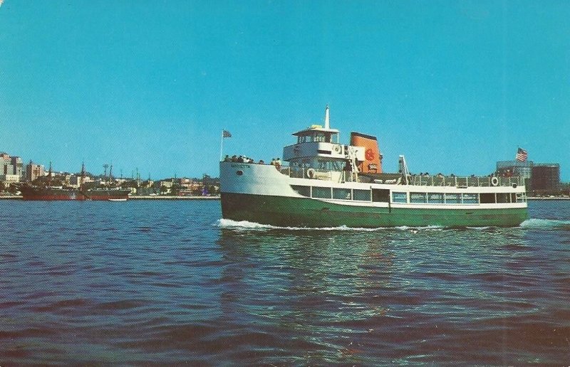 Excursion Boat MARIETTA, San Diego, California Vintage Postcard 