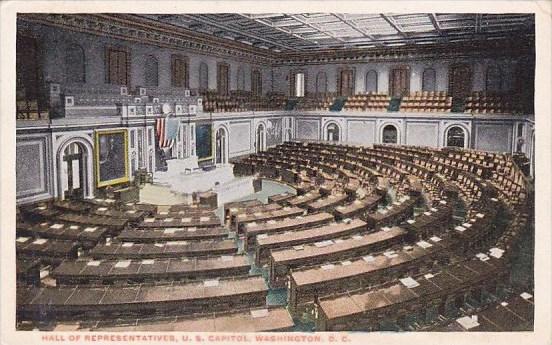 Hall Of Representatives U S Capitol Washington DC 1916