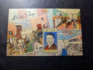 Mint USA Advertisement Postcard The Baby Shop Evansville IN