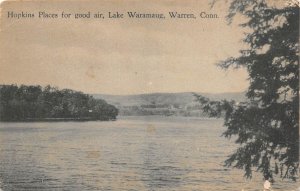 Warren Connecticut Lake Waramaug View,  Photo Print Vintage Postcard U8411