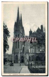 Postcard Old Cathedral in Quimper The south coast