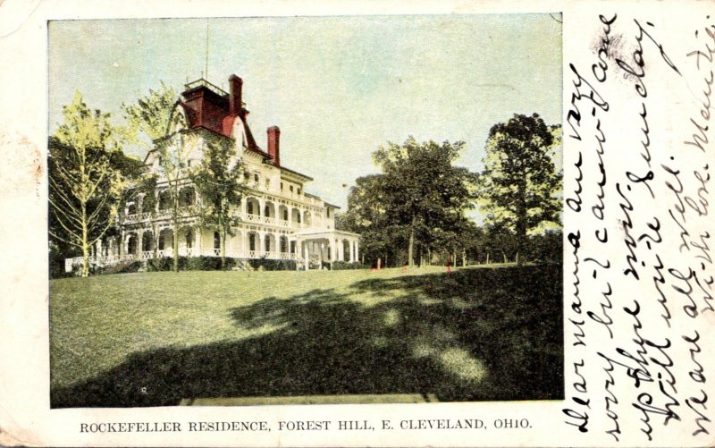 Ohio East Cleveland Forest Hill Rockefeller Residence 1906