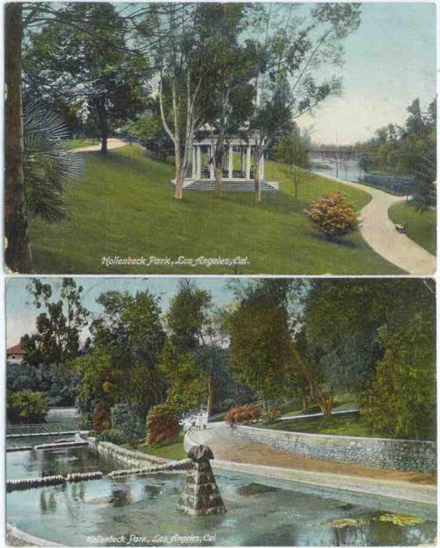 2 D/B Hollenbeck Park Los Angeles California CA 1908-9