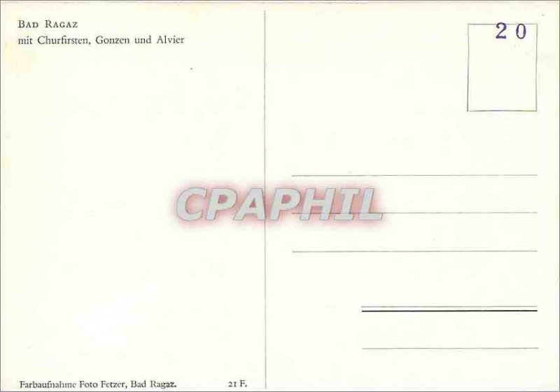 Modern Postcard Bad Ragaz und mit Churfirsten Gonzen Alvier