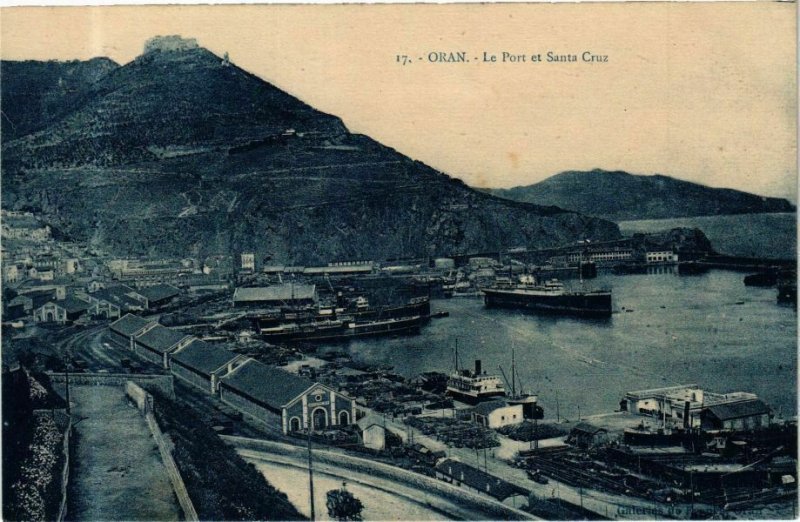 CPA AK Algérie-Oran-Le Port et Santa Cruz (236418)