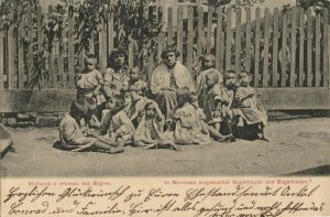 brazil, BLUMENAU, Native Bugres Women and Children (1906) Postcard