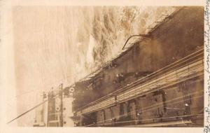 Oil Tank Steamer JM Danziger View from Whistle Platform Real Photo PC J75158