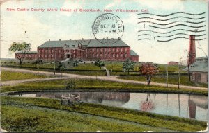 Vtg 1910s New Castle Work House Greenbank Park Wilmington Delaware DE Postcard