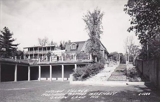 Wisconsin Green Lake Indian Village Northern Baptist Assembly Real Photo