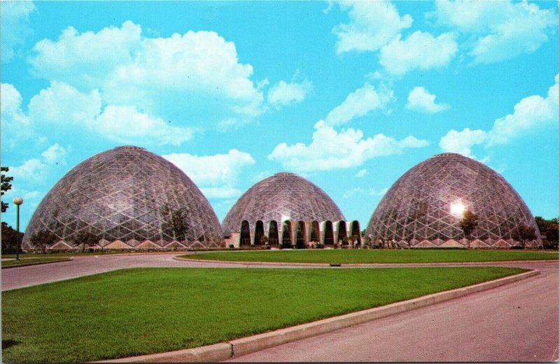 Domes Mitchell Park Horticultural Conservatory Milwaukee Wisconsin WI Postcard 