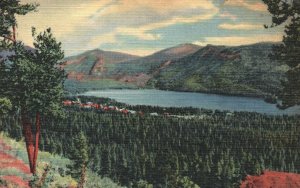 Vintage Postcard 1934 Grand Lake Lodge Rocky Mountain National Park Colorado CO