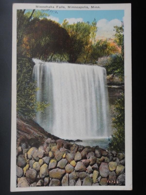 USA MINNEAPOLIS Minnehaha Falls - Old Postcard by R Steinman & Co