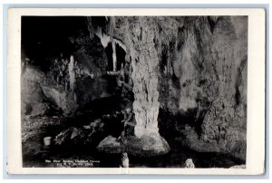 1935 The First Spring Carlsbad Cavern New Mexico NM Vintage RPPC Photo Postcard 