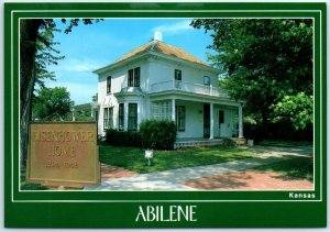 Postcard - Dwight D. Eisenhower Boyhood Home - Abilene, Kansas