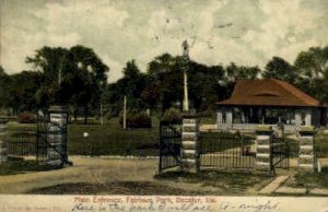 Main Entrance, Fairlawn Park - Decatur, Illinois IL