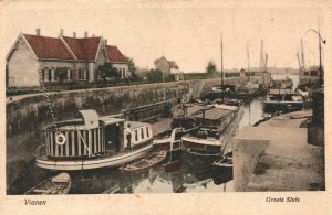 Netherlands Vianen Grote Sluis  Vintage Postcard 03.76