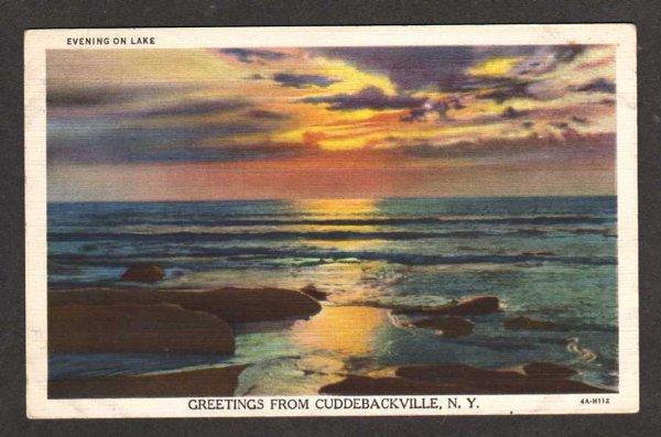 NY Greetings from CUDDEBACKVILLE NEW YORK Sunset PC