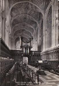 England Cambridge King's College Chapel The Organ and Rood Screen 1966