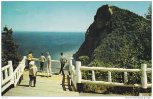 Lookout from the Perce Belvedere, Peak of Dawn, Perce, Quebec, Canada, 40s-60s