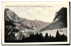 Old Postcard Abundance Mount Heater and peaks & # 39Ervens