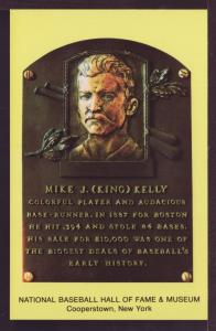 Mike J (King) Kelly Baseball Hall of Fame Post Card 3229