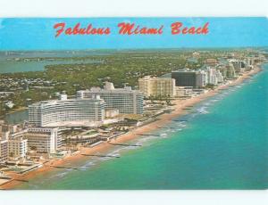 Pre-1980 HOTELS ALONG THE BEACH Miami Beach Florida FL d7737