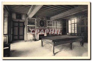 Old Postcard Pool Chateau de Bussy Rabutin currencies Hall