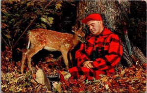 Hunting Sleeping Hunter With Deer 1967