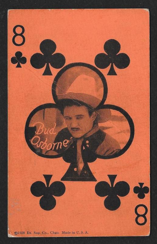 ARCADE CARD Cowboy Entertainer Bud Osborne