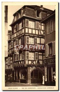 Colmar Old Postcard Old Street Locksmiths Delicatessen Zimmerlin