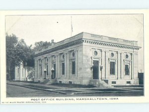 Pre-1907 POST OFFICE SCENE Marshalltown Iowa IA AF1253