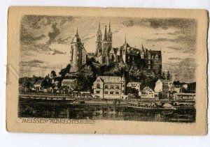 415653 GERMANY MEISSEN Albrechtsburg  Vintage engraving postcard