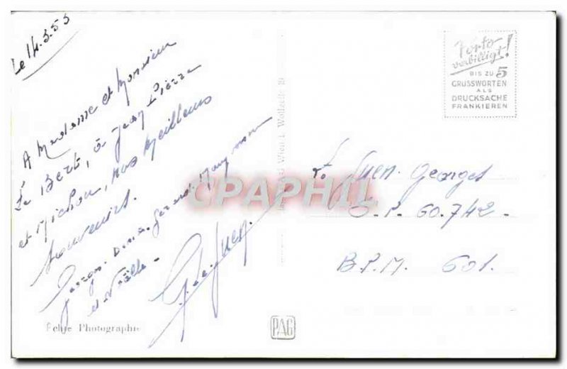 Old Postcard Wien Goethe Denkmal