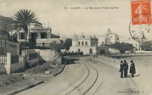 Algeria Alger Algiers Le Boulevard Front de Mer Vintage Postcard 07.40