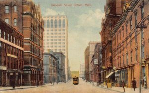 LP22   Griswold St. Detroit  Michigan Postcard 