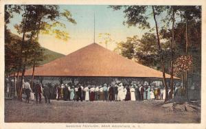 Bear Mountain New York Dancing Pavilion Scene Antique Postcard K31870