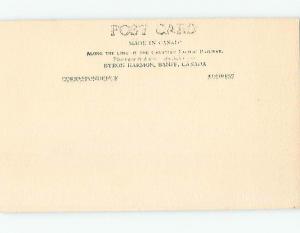 old rppc MOUNT TEMPLE FROM AUTO ROAD Banff Alberta AB Canada HM1957