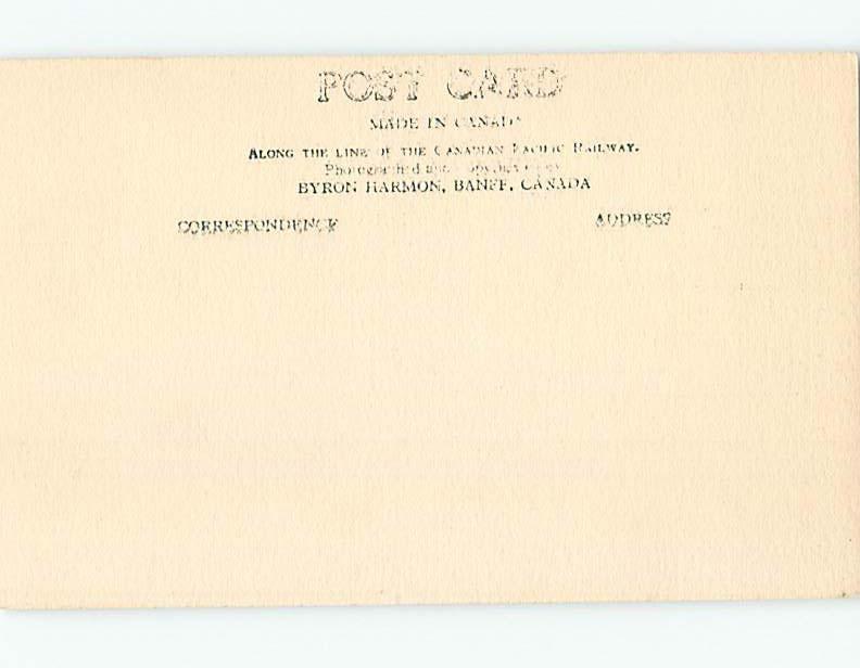 old rppc MOUNT TEMPLE FROM AUTO ROAD Banff Alberta AB Canada HM1957