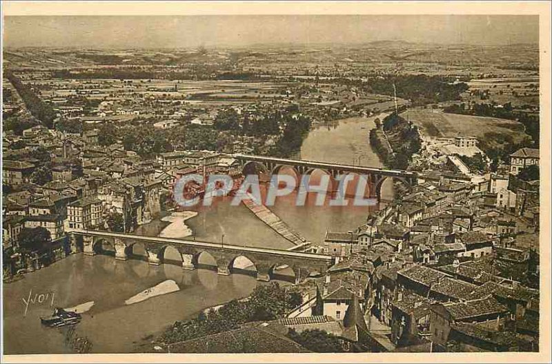 Postcard Old Albi (Tarn) La Douce France Vue Generale The Old Bridge and New ...