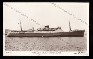 UC103 - Union Castle Liner - Warwick Castle - postcard by Hoffmann