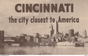 CINCINNATI , Ohio, 1900-10s ; The City Closest to America