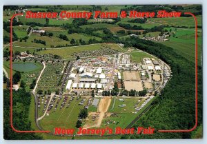 c1960 Branchville New Jersey NJ Postcard Sussex County Farm Horse Show Milford